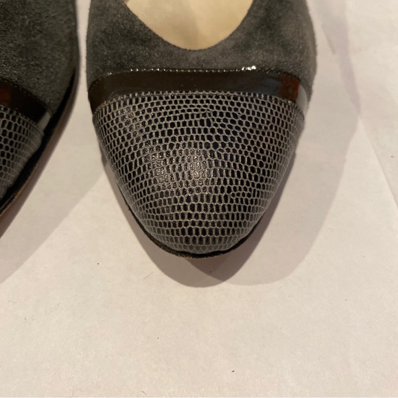 (1) Trendy Pair Of Vintage Gray Amalfi Women’s Dress Designer Heels Size 8 - Picture 5 of 15